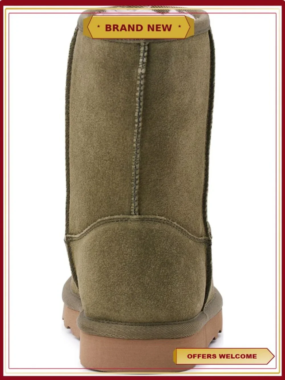Suede Boots with Faux Fur Lining, Comfortable Casual Ankle Boots